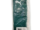 un gros plan sur un sac en tissu vert sur fond blanc