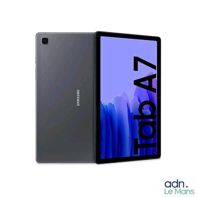 a close up of a tablet with a logo on the screen