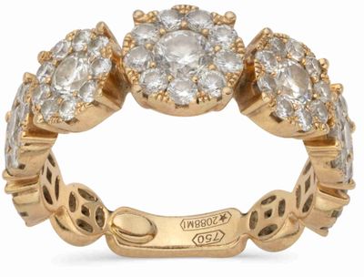 Bague Diamants EN OR Jaune 18k