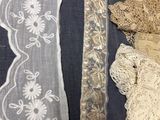 a lot of different types of laces on a table