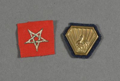 two badges with a star and a star of david on them