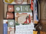 a box of food that is sitting on the floor