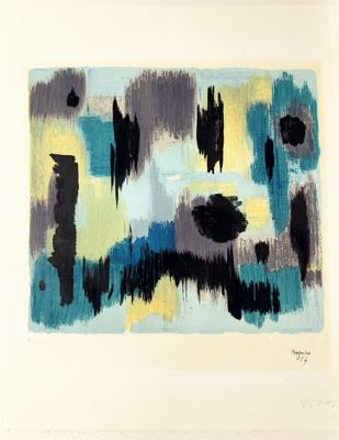 Jean René BAZAINE (1904-2001), Composition, lithographie sig…