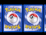 three cards with a picture of a red and white pokemon ball