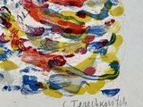 a picture of a painting of fish on a piece of paper