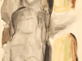 an image of a painting of a woman holding a knife and a piece of bread