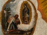an image of a painting of a man kneeling in front of a woman
