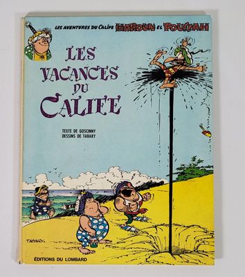 Bande dessinée française pour enfants intitulée « Les vacances de Galle », avec un dessin représentant un homme lançant un balai fixé à un manche
