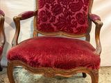 pair of antique chairs with red upholstered upholstered upholstered upholstered upholstered upholstered upholstered upholstered uphol