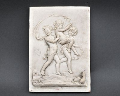 une image représentant, en relief blanc, un homme et une femme