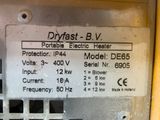 a label on the back of a machine that says dryfast bv