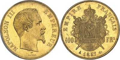 an image of a gold sovereign coin with a crown on it