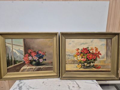 ECOLE FRANCAISE DU XXe Nature morte au bouquet de fleurs Pai…
