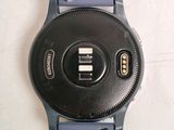 a close up of a smart watch on a table