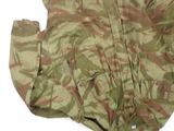camouflage jacket on a white background with a brown and green pattern