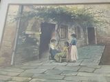 a picture of a painting on the wall of a building