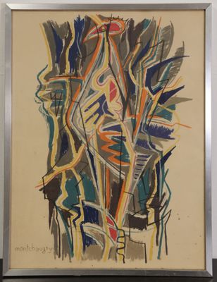 une image d'une peinture sur un mur