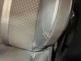 a close up of a seat in a car