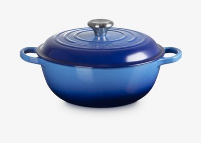 Marmite LE CREUSET en fonte émaillée avec couvercle rehaussé…