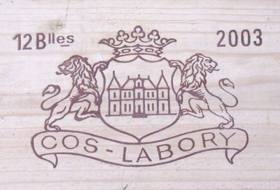 12 Blles CH. COS LABORY St Estèphe GCC 2003 - Photo 1