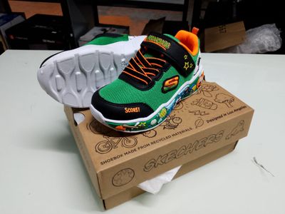 a box with a pair of shoes on it