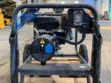 a close up of a machine on a pallet in a warehouse