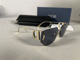 christian dior sunglasses in gold and black