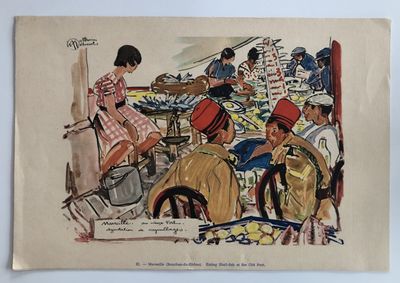 D'après MÉHEUT Mathurin (1882-1958) "Marseille, au vieux por…
