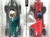 two toy cars that are in the packaging