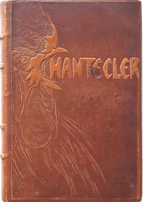 an old book with a picture of a bird on the cover