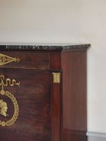 SECRETAIRE DROIT en acajou et placage d'acajou ouvrant en fa… (photo 3)