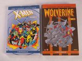 Wolverine et des bandes dessinées de Wolverine sur un fond blanc