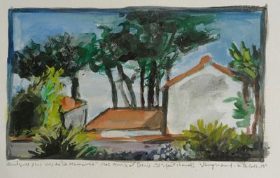 Jean-Jacques VERGNAUD (1944) - "Quelques pins vus de la Mamo…