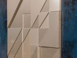 a mirror that is on the wall in a room