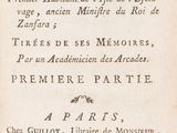an old book with a black and white image of a man on a horse