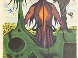 une image d'une peinture représentant un homme et une femme dans un champ