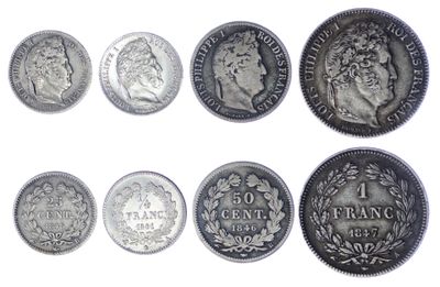 une image représentant un ensemble de cinq pièces différentes sur fond blanc