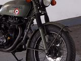 a motorcycle that is parked in a garage