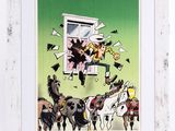 a picture of a picture of a group of donkeys
