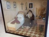a picture of a living room with a couch and a table