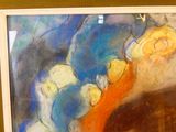 une photo d'une photo d'un tableau sur le mur
