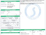a close up of a document with a barcode on it