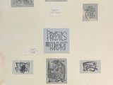 une photo montrant plusieurs dessins accrochés au mur