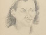 dessin représentant le visage d'une femme aux yeux fermés