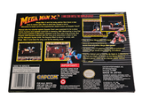 the back cover of a video game box for mega man x