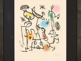tableau encadré représentant un dessin d'une famille avec un chien et un chat