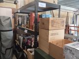 many boxes of wine on a shelf in a room