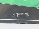 a picture of a close up of a piece of hard drive