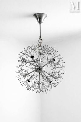 Gaetano SCIOLARI (1927-1994) Suspension modèle Spoutnik en m… - Photo 1