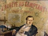 a painting of a man sitting at a desk